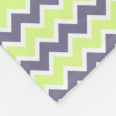 Modern Yellow Limoen Donkergrijs Chevron Fleece Deken (Hoek)