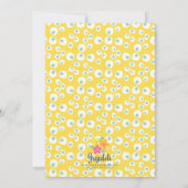 Modern Yellow Mint Gender Neutral Cute Baby shower Kaart (Achterkant)