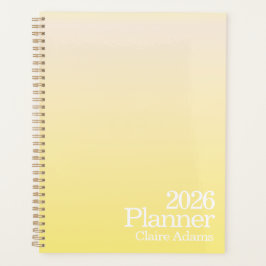 Modern Yellow Ombre Planner