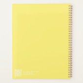 Modern Yellow Ombre Planner (Achterkant)