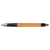 Modern Yellow, Orange & White Zig Zag Pattern Pen (Voorkant)