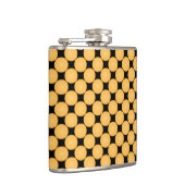 Modern Yellow Polka Dot Heupfles (Rechts)
