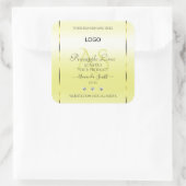 Modern Yellow Product Labels juwelen Monogram Logo (Tas)