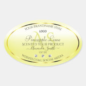 Modern Yellow Product Labels juwelen Monogram Logo (Voorkant)