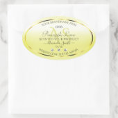 Modern Yellow Product Labels juwelen Monogram Logo (Tas)