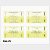 Modern Yellow Product Labels juwelen Monogram Logo (Vel)