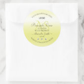 Modern Yellow Product Labels juwelen Monogram Logo (Tas)