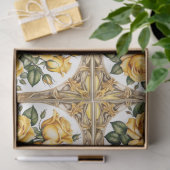 Modern Yellow Rose Mooi Collectie Tissuepapier (Geschenk)