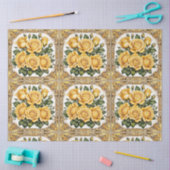 Modern Yellow Rose Mooi Collectie Tissuepapier (Craft)