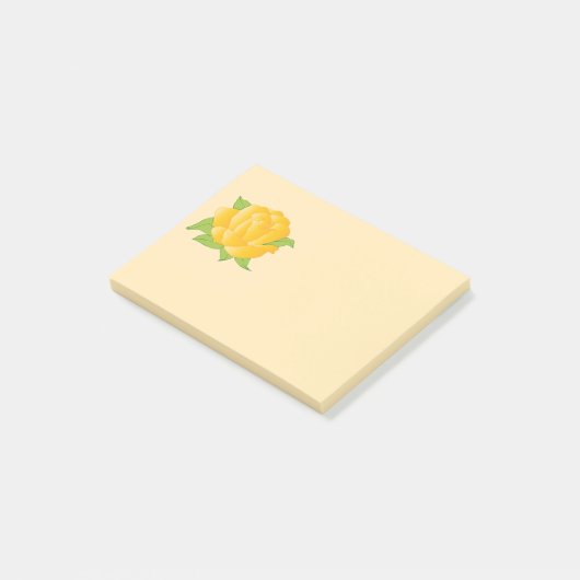 Modern Yellow Rose Post-it® Notes (Schuin)