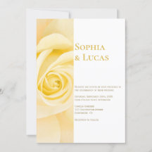 Modern Yellow Rose Wedding