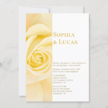 Modern Yellow Rose Wedding
