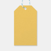 Modern Yellow Spring Floral Happy Easter  Cadeaulabel (Achterkant)