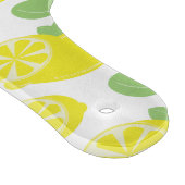 Modern Yellow Summer Fun Lemon Slices Green Snijplank (Hoek)