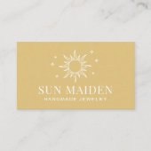 Modern Yellow Sun Visitekaartje (Voorkant)