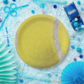 Modern Yellow Tennis Ball Papieren Bordje (Feest)