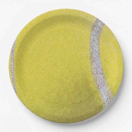 Modern Yellow Tennis Ball Papieren Bordje (Voorkant)