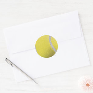 Modern Yellow Tennis Ball Ronde Sticker