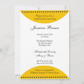 Modern Yellow Tortelduifjes Vrijgezellenfeest   Kaart (Achterkant)