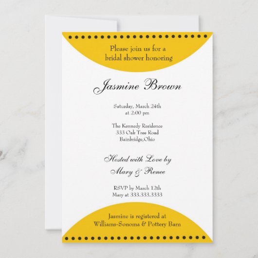 Modern Yellow Tortelduifjes Vrijgezellenfeest   Kaart (Achterkant)