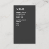 Modern Yellow Visitekaartje (Achterkant)