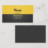 Modern Yellow Visitekaartje (Voorkant / Achterkant)