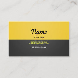 Modern Yellow Visitekaartje