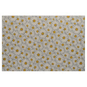 Modern Yellow White Daisy Floral Pattern Stof (Yard (91,4 cm))
