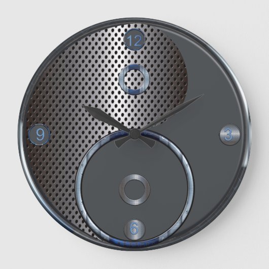 Modern Yin Yang Wall klok (Voorkant)