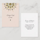 Modern Yoga Massage Wellness Business Card Visiten Visitekaartje (Voorkant / Achterkant)