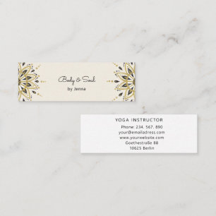 Modern Yoga Massage Wellness Business Center Belli Mini Visitekaartje