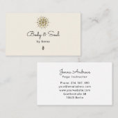 Modern Yoga Massage Wellness Visitekaartje (Voorkant / Achterkant)