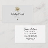 Modern Yoga Massage Wellness Visitekaartje (Voorkant / Achterkant)