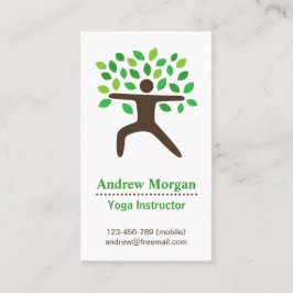 Modern, Yoga Wellness Instructor, Boom Visitekaartje