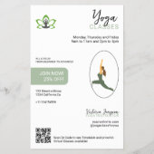 Modern yogastudio flyer | Met zorg samengesteld (Achterkant)