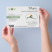 Modern yogastudio flyer | Met zorg samengesteld (Hand)