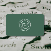 Modern Your Church Logo Minister Minimalistisch Gr Visitekaartje