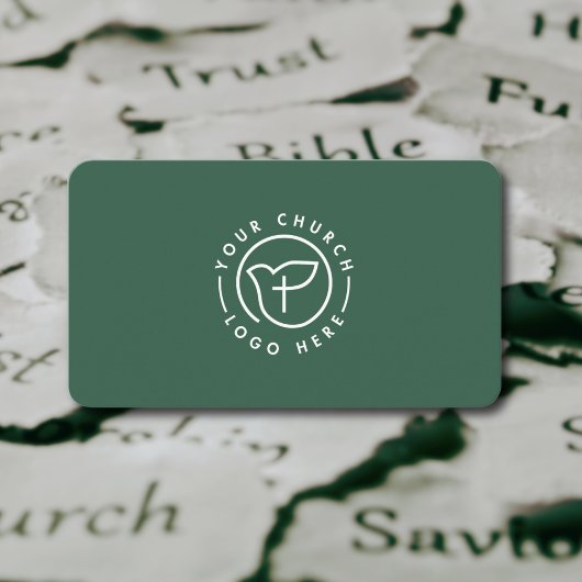 Modern Your Church Logo Minister Minimalistisch Gr Visitekaartje