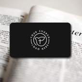 Modern Your Church Logo Minister zwart-wit Visitekaartje