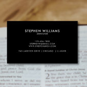 Modern Your Church Logo QR Code Zwart-wit Visitekaartje