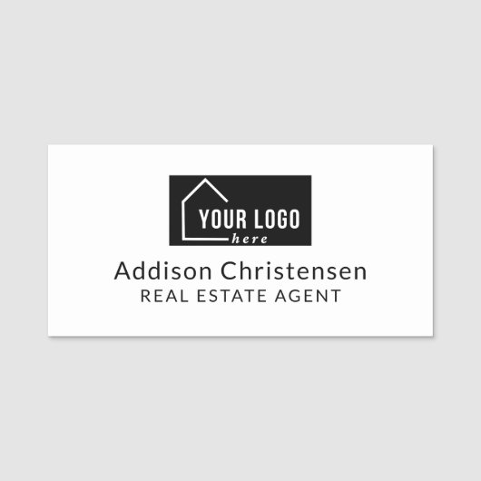 Modern Your Logo Custom Real Estate Naamplaatje (Voorkant)