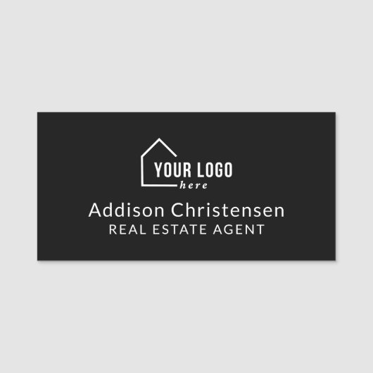 Modern Your Logo Custom Real Estate Naamplaatje (Voorkant)