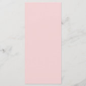 Modern zacht roze en wit Matisse kunst Bruiloft Menu (Achterkant)