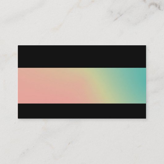 Modern - Zachte Gradiënten Visitekaartje (Achterkant)
