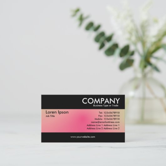 Modern - Zachte Gradiënten Visitekaartje (Staand voorkant)