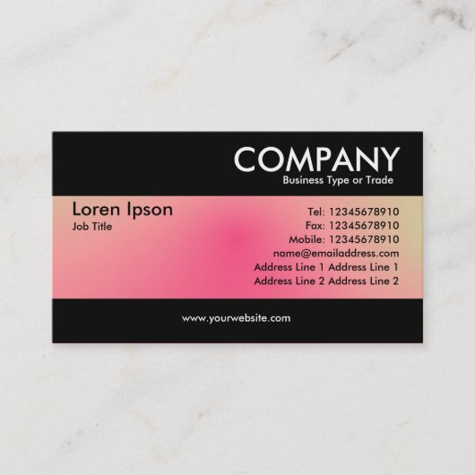 Modern - Zachte Gradiënten Visitekaartje (Voorkant)