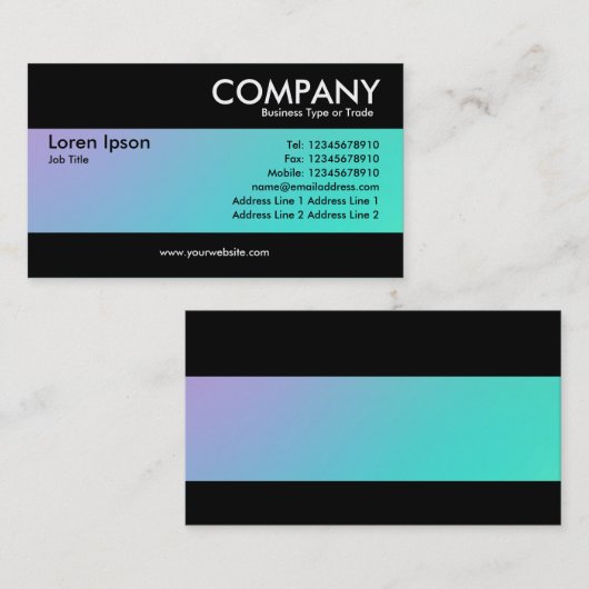 Modern - Zachte Gradiënten Visitekaartje (Voorkant / Achterkant)