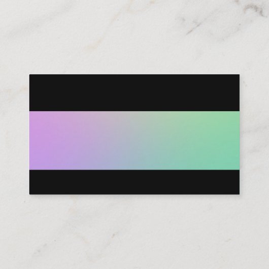 Modern - Zachte Gradiënten Visitekaartje (Achterkant)