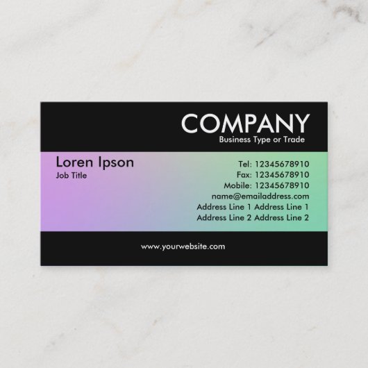 Modern - Zachte Gradiënten Visitekaartje (Voorkant)