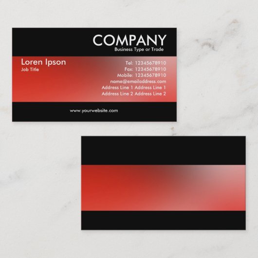 Modern - Zachte Gradiënten Visitekaartje (Voorkant / Achterkant)